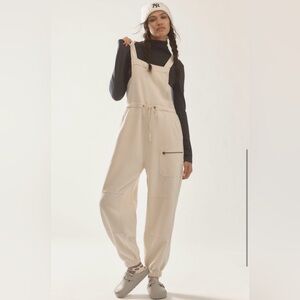 Anthropologie Daily Practice Relaxed Drawstring Overalls